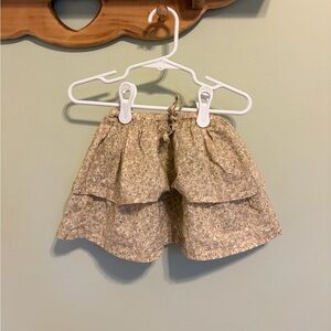 Floral Cream toddler Skirt